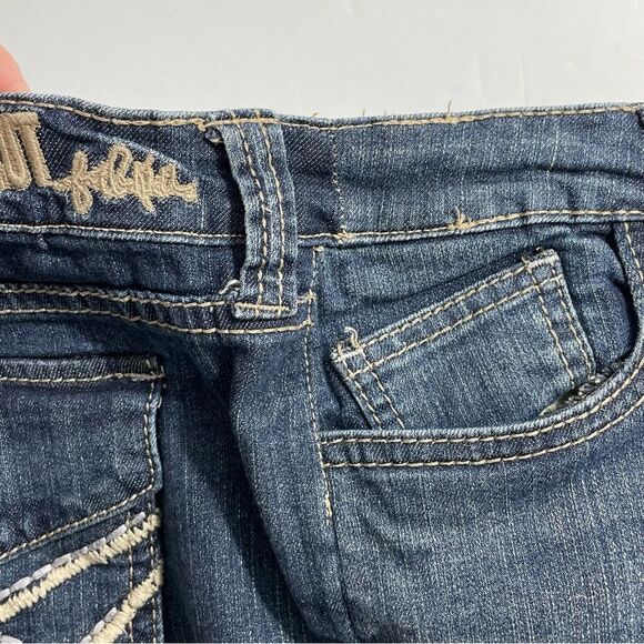 Kut From The Kloth Mid Rise Boot Cut Denim Blue Jeans Size 12 / 14 - Picture 10 of 11